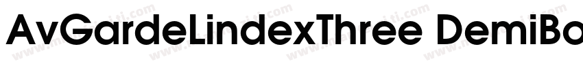 AvGardeLindexThree DemiBold字体转换
